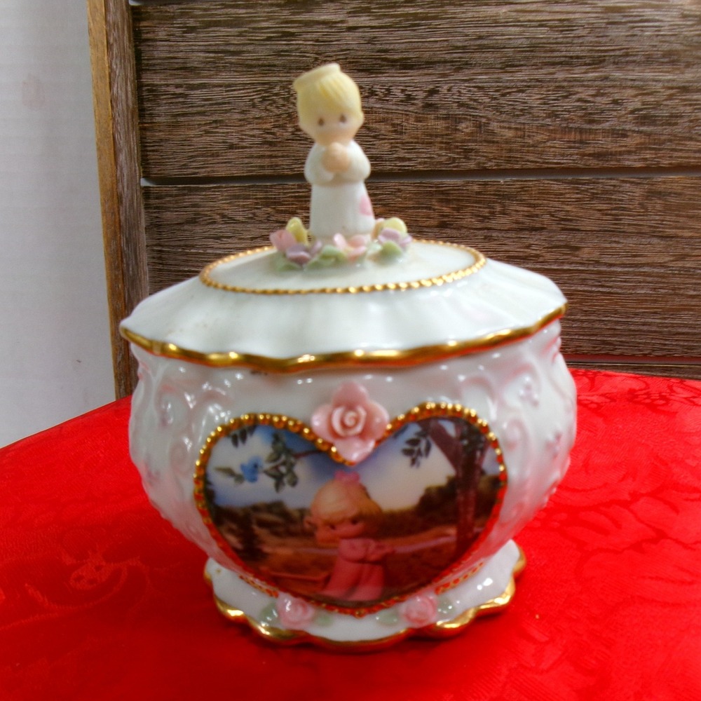 Precious‎ Moments Serenity Prayer Music Box Ardleigh Elliott Angel 2000 Vintage